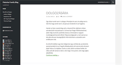 Desktop Screenshot of blog.fleischer.hu