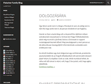 Tablet Screenshot of blog.fleischer.hu